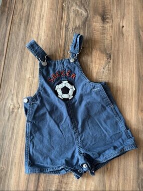 Vintage Circo Blue Soccer Short Overalls